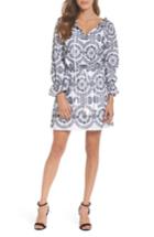 Women's Sam Edelman Embroidered Tile Pattern Dress - White