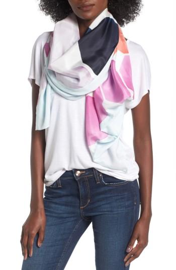 Women's Ted Baker London Split Mosaic Scarf, Size - White