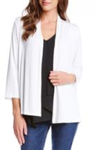 Women's Karen Kane 'molly' Open Jersey Cardigan - White