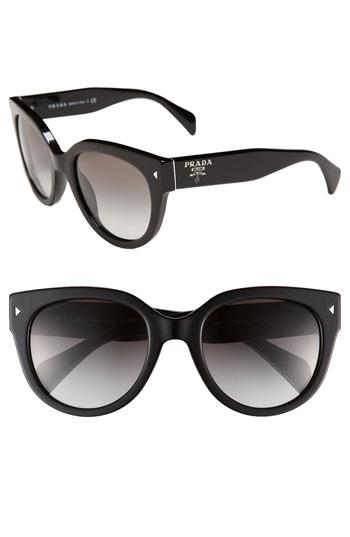 Prada Cat's Eye Sunglasses Black/ Grey Gradient