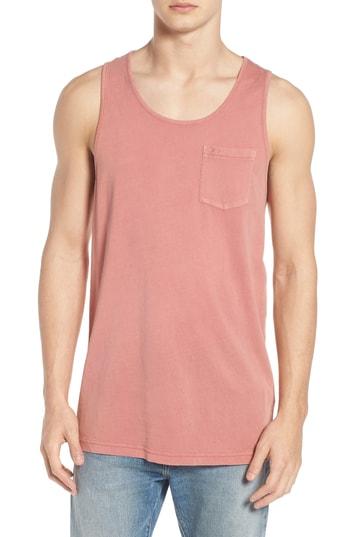 Men's Rvca Pigment Tank - Red