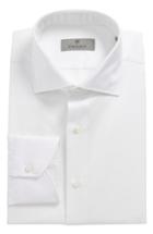Men's Canali Regular Fit Textured Dress Shirt .5 - White