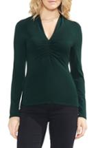 Women's Vince Camuto Ruched Detail Top - Green