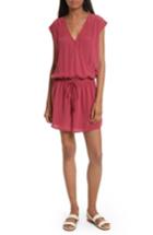 Women's Joie Aniya Surplice Silk Minidress