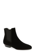 Women's J.crew Cooper Velvet Chelsea Boot M - Black