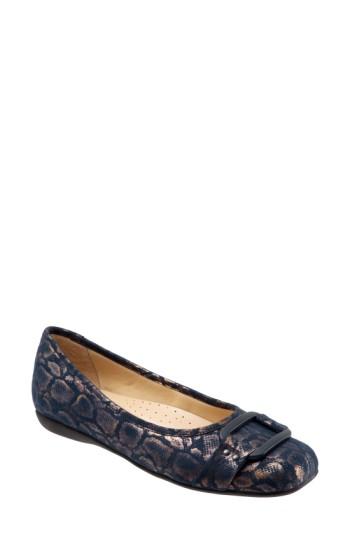 Women's Trotters 'sizzle Signature' Flat W - Blue