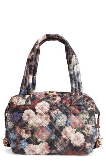 Mz Wallace 'medium Sutton' Quilted Oxford Nylon Shoulder Tote - Pink