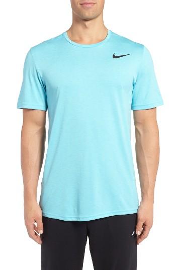 Men's Nike Hyper Dry Training Tee, Size - Blue