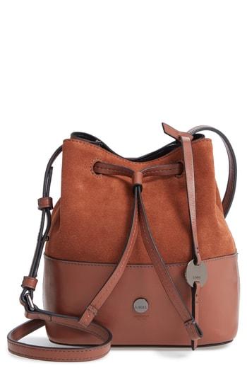 Lodis Los Angeles Small Blake Rfid Leather Bucket Bag - Brown