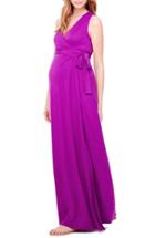 Women's Ingrid & Isabel Wrap Maternity Maxi Dress - Purple