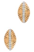 Women's Sethi Couture 18k Gold & Diamond Feather Earrings