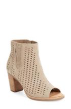 Women's Toms Majorca Perforated Suede Bootie .5 M - Brown