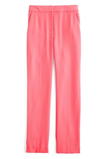 Petite Women's J.crew New Easy Matte Crepe Pants P - Pink