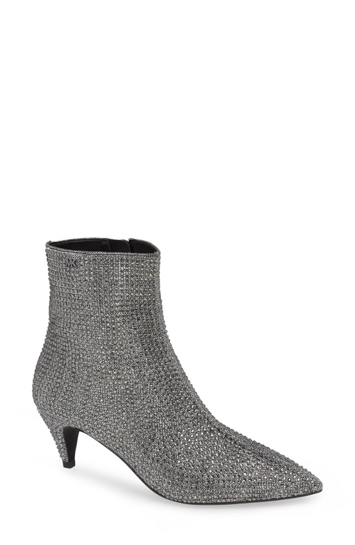Women's Michael Michael Kors Blaine Kitten Heel Bootie .5 M - Metallic