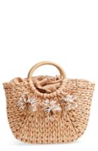 Street Level Woven Straw Tote -