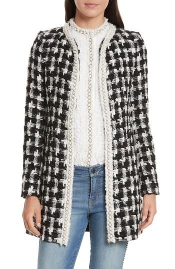 Women's Alice + Olivia Andreas Houndstooth Jacket