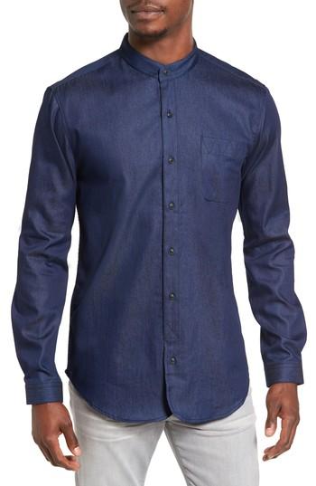 Men's 7 Diamonds Lifting The Sea Woven Shirt - Blue