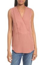 Women's Theory Taneah Silk Shell, Size - Pink