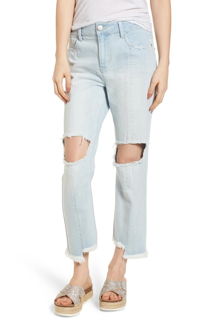 Women's Tinsel Ripped Boyfriend Jeans - Blue