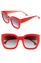Women's Alice + Olivia Aberdeen 50mm Square Sunglasses - Blush Fade
