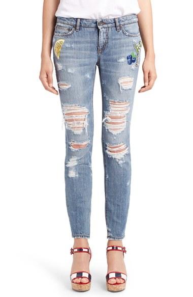 Women's Dolce & Gabbana Embellished Skinny Jeans