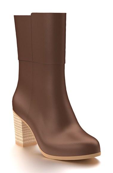 Women's Shoes Of Prey Block Heel Boot .5 B - Brown