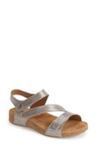 Women's Josef Seibel 'tonga' Leather Sandal -10.5us / 41eu - Metallic