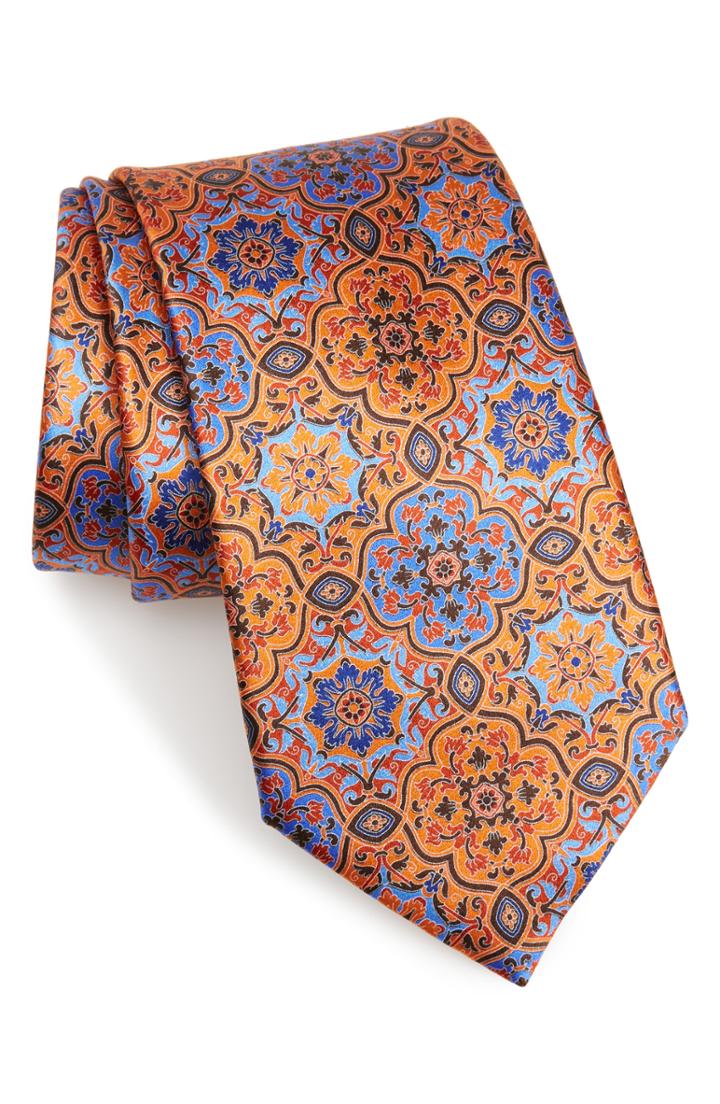 Men's Ermenegildo Zegna Damask Silk Tie