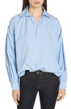 Women's Polo Ralph Lauren Stripe Shirt - Blue