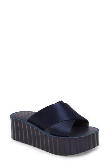 Women's Tory Burch Scallop Platform Sandal M - Blue