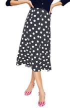 Women's Boden Floaty Polka Dot Midi Skirt