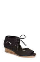 Women's Jeffrey Campbell 'rodillo' Wedge Sandal M - Black