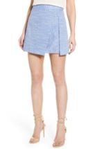 Women's J.o.a. D-ring Wrap Stripe Skirt - Blue