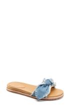 Women's Bill Blass Carmela Slide Sandal .5 M - Blue