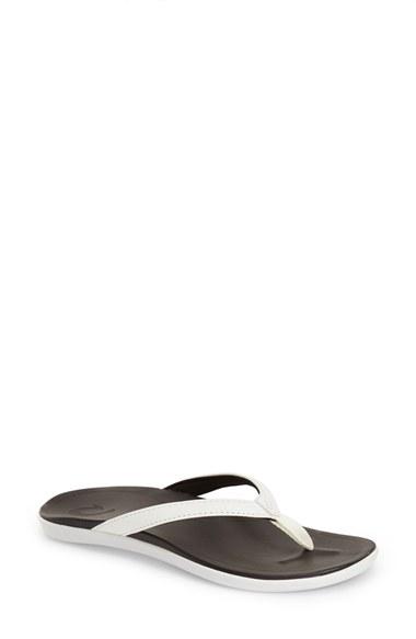 Women's Olukai 'ho Opio' Flip Flop M - White