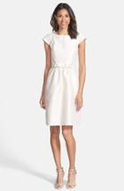 Women's Alfred Sung Woven Fit & Flare Dress - Beige