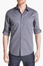 Men's John Varvatos Slim Fit Cotton Woven Shirt - Metallic