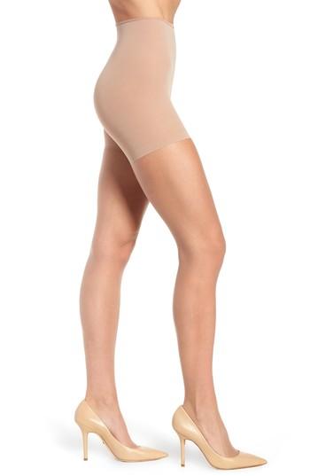 Women's Donna Karan New York The Nudes Whisper Weight Control Top Pantyhose