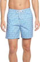 Men's Bonobos Print 7-inch Board Shorts - Blue