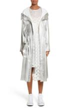 Women's Paskal Long Metallic Chiffon Parka - Metallic