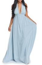 Women's Show Me Your Mumu Luna Halter Maxi Dress, Size - Blue