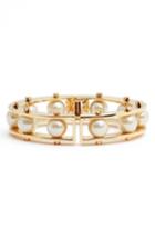Women's Lele Sadoughi Imitation Pearl Hinge Cuff