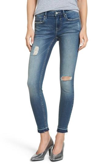 Women's Vigoss Jagger Release Hem Skinny Jeans - Blue