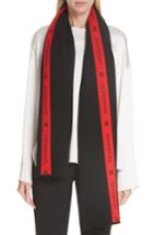 Women's Givenchy 4g Wool Scarf, Size - Black