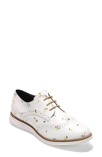 Women's Cole Haan 'original Grand' Wingtip Oxford B - White