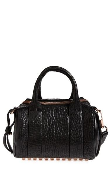 Alexander Wang 'mini Rockie - Rose Gold' Leather Crossbody Satchel -
