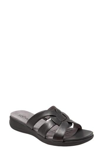 Women's Softwalk Thompson Slide Sandal N - Black
