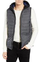 Men's Scotch & Soda Quilted Hooded Vest - Grey