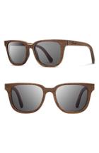 Men's Shwood 'prescott' 53mm Wood Sunglasses - Walnut/ Grey
