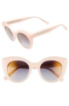 Women's D'blanc X Amuse Society Modern Lover 49mm Cat Eye Sunglasses - Blush
